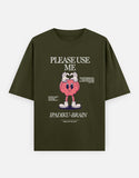 C-Labs Please use me ipadiku "Brain" Oversized Classic T-Shirt Olive Green Front_1_c_41_b5cfcc70-e62e-4fa1-a4f0-2c55d701eb74
