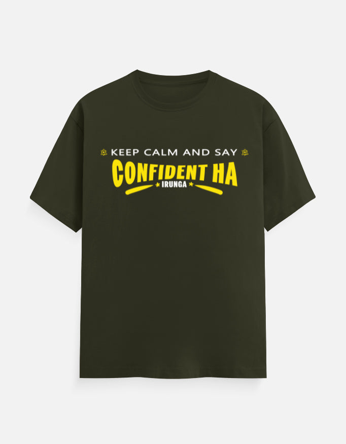 C-Labs Confident-ah Irunda Classic Crew T-Shirt Olive Green Front_1_c_41_c0b2a645-b221-4f73-82fe-4673c08d3e01