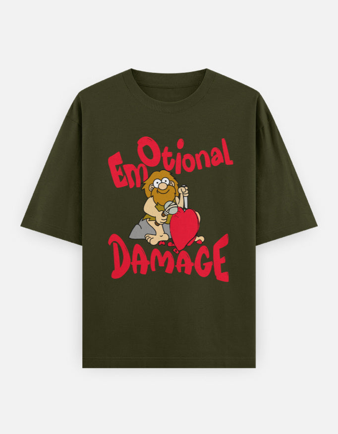 C-Labs Emotional Damage Oversized Classic T-Shirt Olive Green Front_1_c_41_c4fe33ce-d859-45fa-ba3e-f832129d62a9