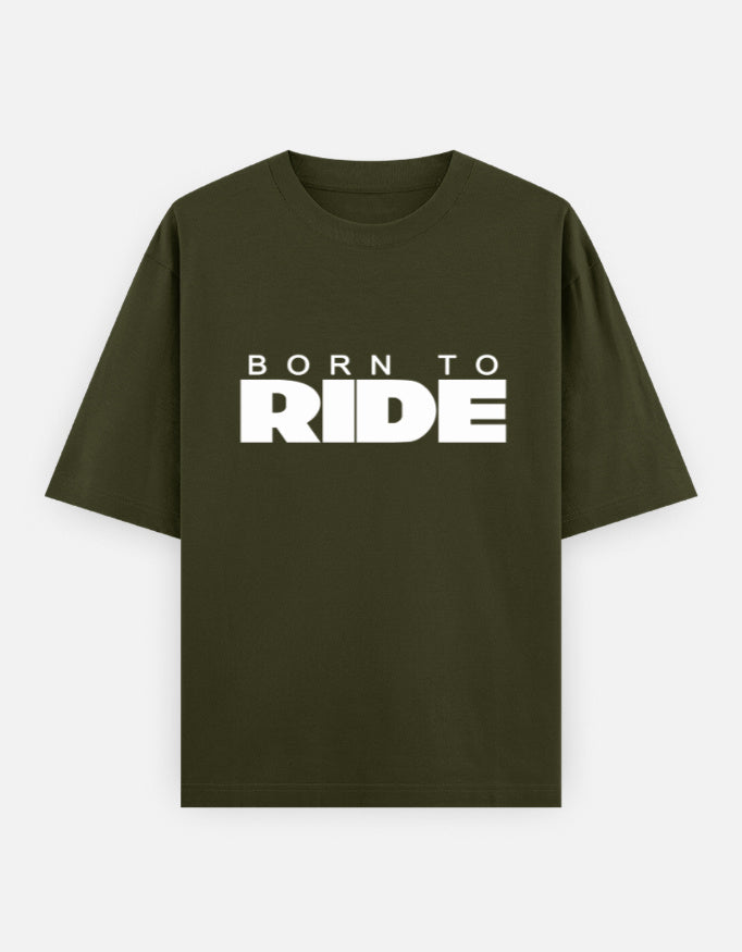 C-Labs Born To Ride Oversized Classic T-Shirt Olive Green Front_1_c_41_ca020f1f-ea3a-4dd2-b89b-fed0d92eaed7