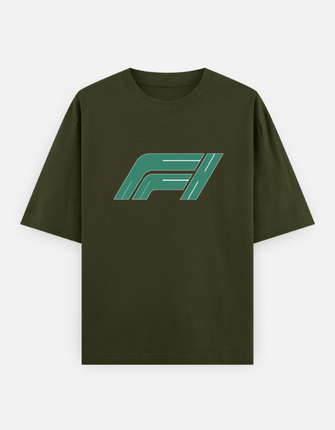 C-Labs F1 Oversized Classic T-Shirt Olive Green Front_1_c_41_ccde0e16-673f-436e-9530-3e6a9f079a35