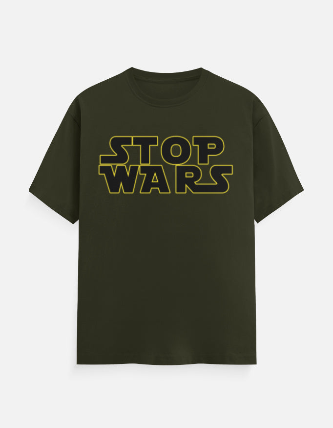 C-Labs Stop Wars Classic Crew T-Shirt Olive Green Front_1_c_41_cd4a08bd-0293-4246-87bc-77fb1914e3ea