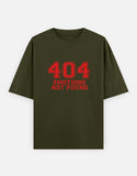 C-Labs 404 Emotions not found Oversized Classic T-Shirt Olive Green Front_1_c_41_d4413523-e237-43cd-90b3-f4b240098dfb