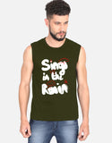 C-Labs Sing In The Rain Sleeveless T-Shirt Olive Green Front_1_c_41_d86cb62d-e35a-4278-94d2-119a14eb52a7