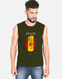 C-Labs Spain Sleeveless T-Shirt Olive Green Front_1_c_41_db6feb99-6df3-4776-b393-2ddaea96c33c
