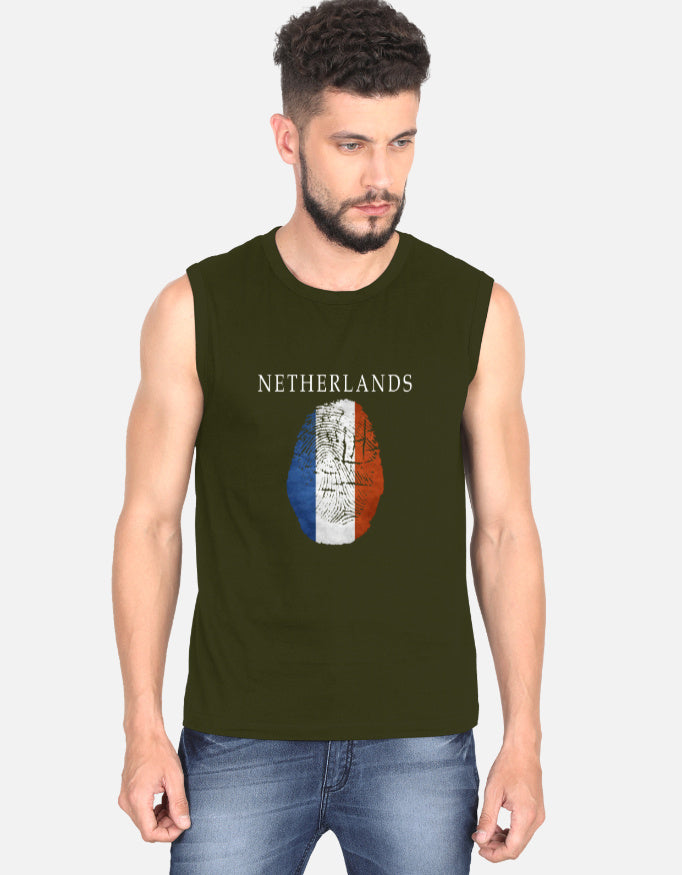 C-Labs Netherlands Sleeveless T-Shirt Olive Green Front_1_c_41_ebd0f8cd-c1a6-4ca3-b5b0-15caffa41259