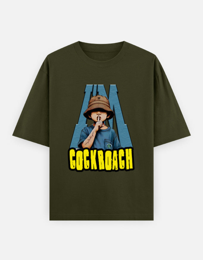 C-Labs I'm Cockroach Oversized Classic T-Shirt Olive Green Front_1_c_41_fa60d534-c5fc-4203-a491-6ddd82ee8984