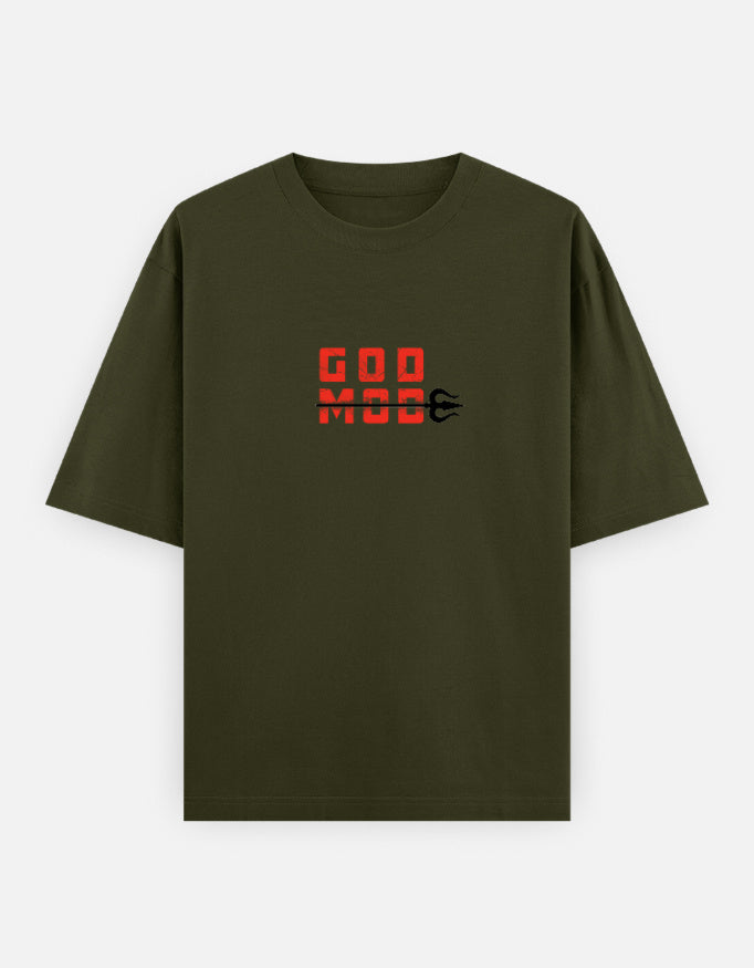 C-Labs Karuppu God Mode Oversized Classic T-Shirt Olive Green Front_1_c_41_fc4e302f-f6fd-459e-8e94-6c560a49c441