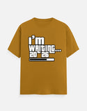 C-Labs I'm Waiting (2026) Classic Crew T-Shirt Mustard Yellow Front_1_c_43_13c4ceb8-5e60-4609-baf5-aaa8c27f17be