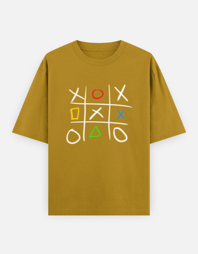 C-Labs Play Station XO Oversized Classic T-Shirt Mustard Yellow Front_1_c_43_16c22e63-2509-4437-af8f-3840c32b6a85