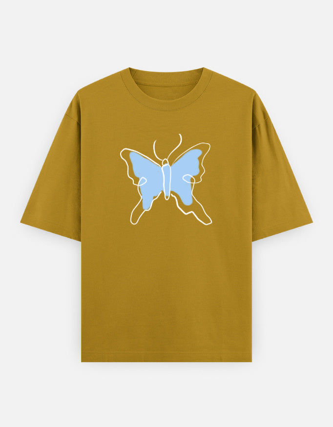 C-Labs Butterfly Oversized Classic T-Shirt Mustard Yellow Front_1_c_43_19866838-bb41-4949-b252-5adb57397f4a