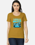 C-Labs Powered By Music Women's Classic T-Shirt Mustard Yellow Front_1_c_43_19e5baef-85c1-4cb5-bfb0-020ee49bf648