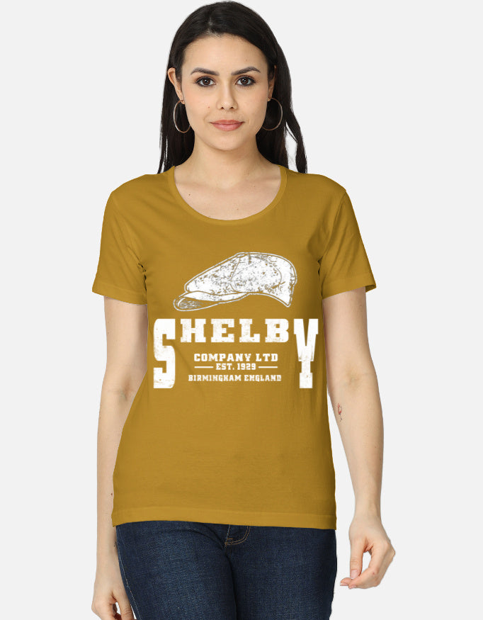 C-Labs Peaky Blinders Women's Classic T-Shirt Mustard Yellow Front_1_c_43_21825830-0688-473e-bd40-ae1da89fcfc7