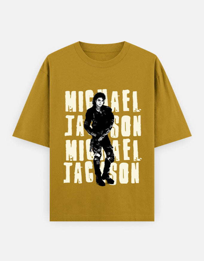 C-Labs Michael Jackson Oversized Classic T-Shirt Mustard Yellow Front_1_c_43_274c97f2-4b22-41df-a595-6ec8b2a42877