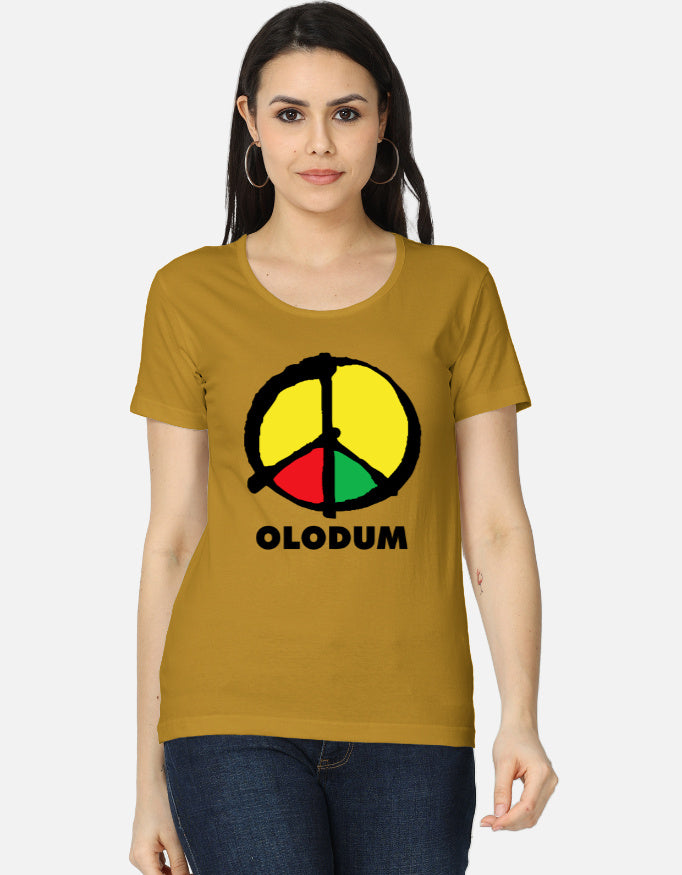 C-Labs Michael Jackson – Olodum Women's Classic T-Shirt Mustard Yellow Front_1_c_43_2e71cc31-6a17-4dfb-8208-bedd7ceacc37