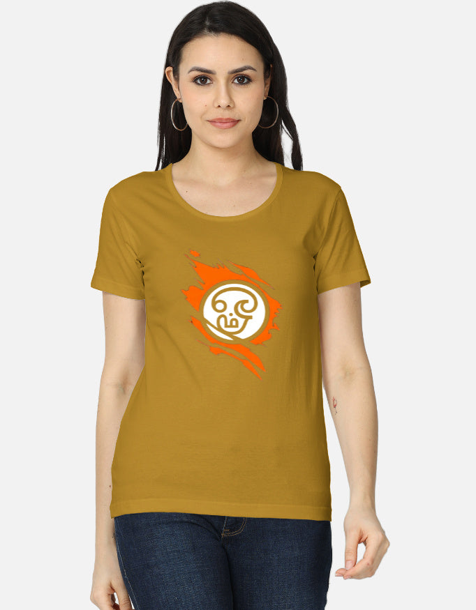 C-Labs Om Women's Classic T-Shirt Mustard Yellow Front_1_c_43_33ffa0b8-40cc-43c4-ab9f-59366320d936