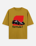 C-Labs Formula 1 Oversized Classic T-Shirt Mustard Yellow Front_1_c_43_4c512c11-9de4-4875-8a8f-eb194de508e0