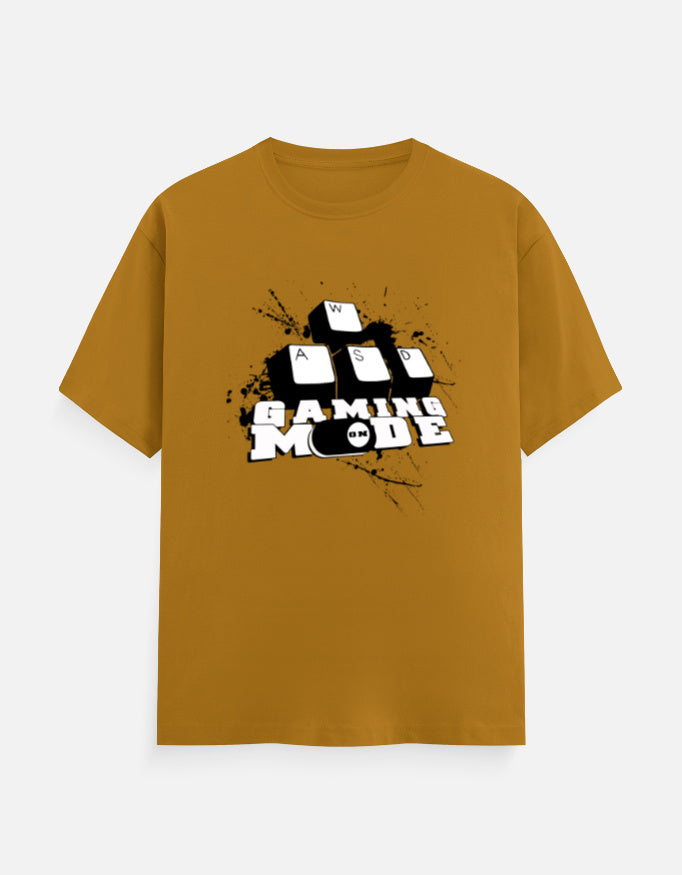 C-Labs Gaming Mode On Classic Crew T-Shirt Mustard Yellow Front_1_c_43_5225d6c7-c7c1-433a-ab8e-4dd7e2dc97ca