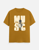 C-Labs Music Classic Crew T-Shirt Mustard Yellow Front_1_c_43_53adba68-c809-41a6-bb3b-0f0fa8195a37