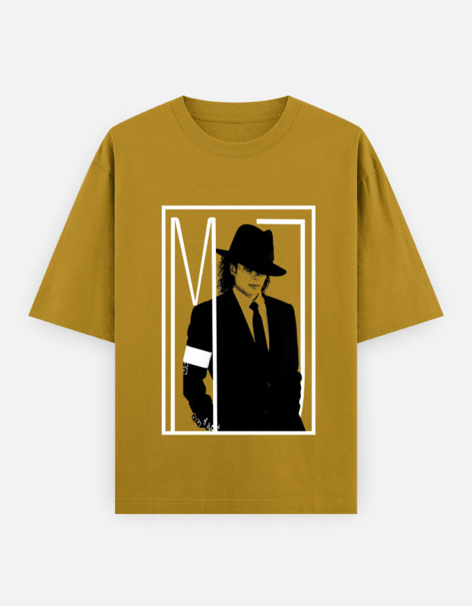 C-Labs Michael Jackson Oversized Classic T-Shirt Mustard Yellow Front_1_c_43_71a6eac1-7046-4e89-ada9-639a5f5d5ff1