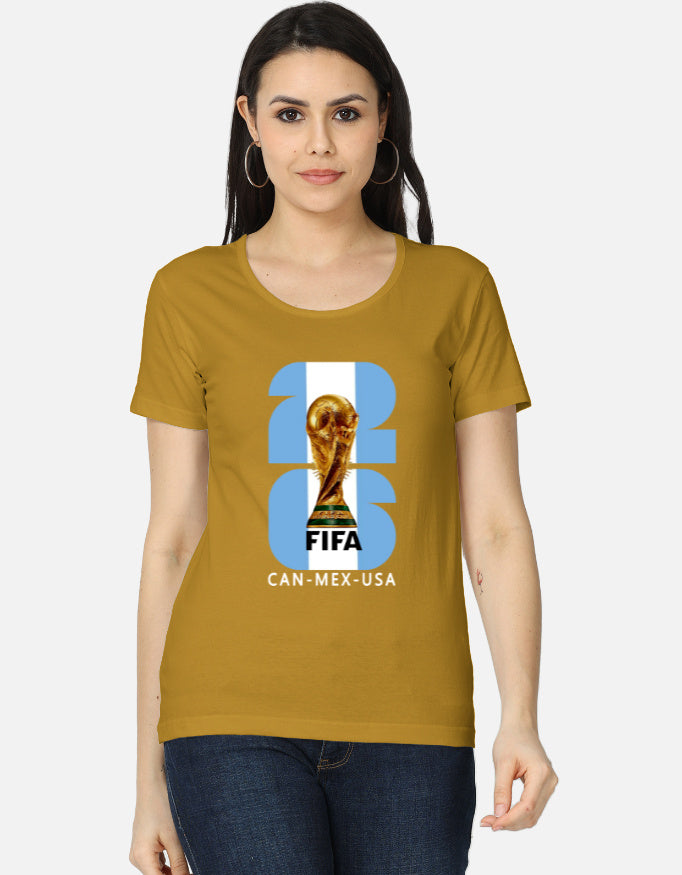 C-Labs Argentina 26 Women's Classic T-Shirt Mustard Yellow Front_1_c_43_76255f4e-ecd4-450d-880c-bbc954045dac