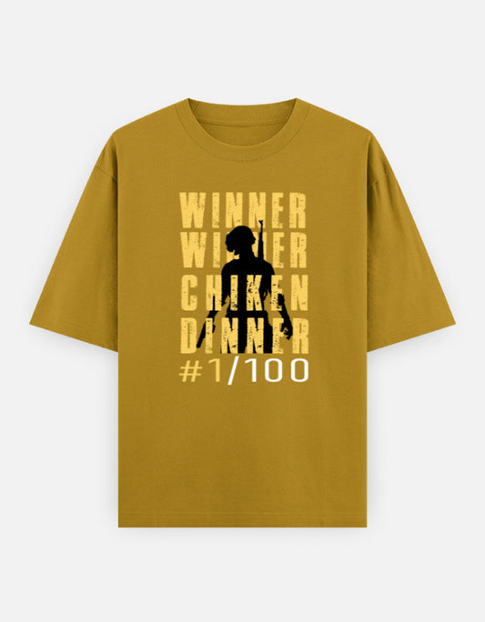 C-Labs WINNER WINNER CHICKEN DINNER Oversized Classic T-Shirt Mustard Yellow Front_1_c_43_829fd8b8-c939-4b58-8df3-309a5015bb7b
