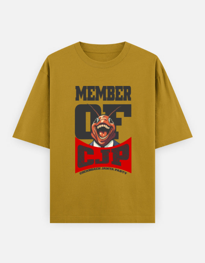 C-Labs Member of Cockroach Janatha Party Oversized Classic T-Shirt Mustard Yellow Front_1_c_43_9c7a5677-11ee-49f7-8403-ed6ab51374a8