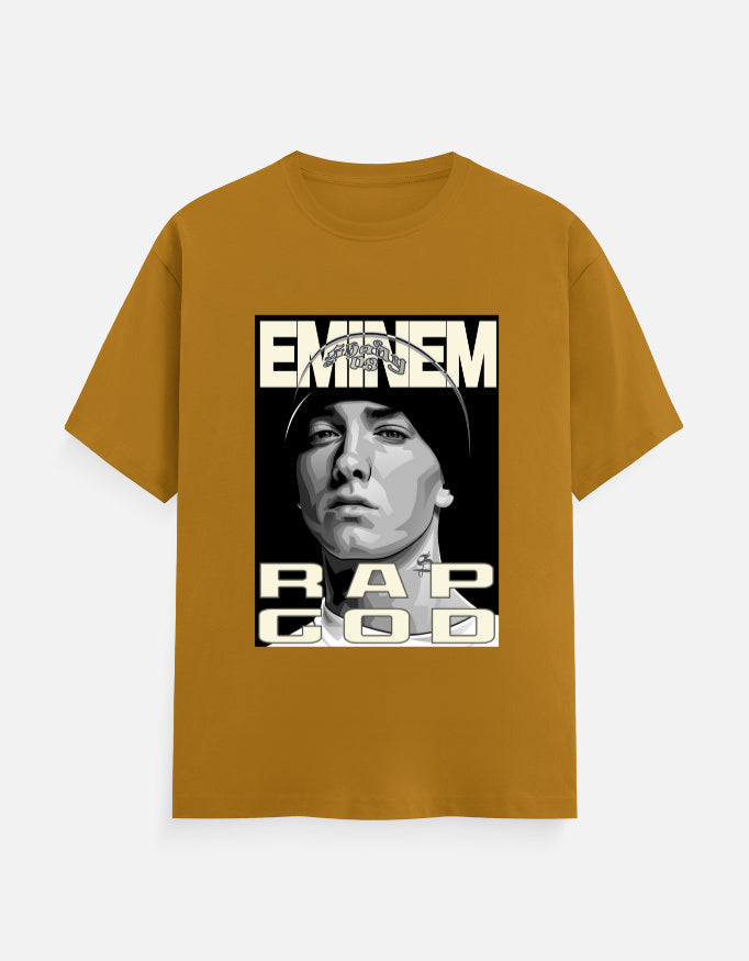 C-Labs Rap God Classic Crew T-Shirt Mustard Yellow Front_1_c_43_b2c6df62-b404-4d77-a6a1-26c2cb639ddc