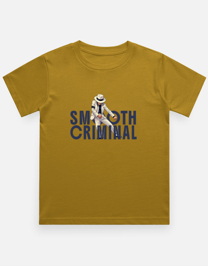 C-Labs Smooth Criminal Boy Classic Crew T-Shirt Mustard Yellow Front_1_c_43_b535a49e-2202-42e1-bb2e-1d52b84daac6
