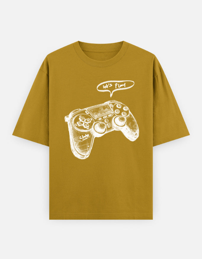 C-Labs Let's Play Oversized Classic T-Shirt Mustard Yellow Front_1_c_43_beda7d71-a905-4c88-beb4-b7343b4cfb0e