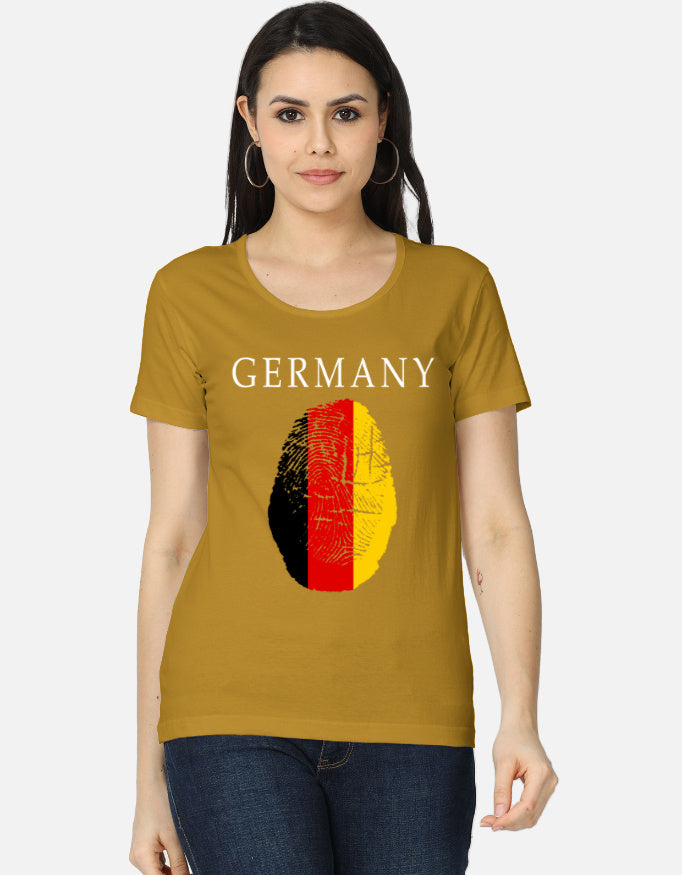 C-Labs Germany Women's Classic T-Shirt Mustard Yellow Front_1_c_43_c224b6e5-6e31-4feb-b204-1c4bd7fd146a