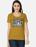 C-Labs Straight Outta Pochinki Women's Classic T-Shirt Mustard Yellow Front_1_c_43_d19ba523-5061-4e47-80b8-f38c2669622f