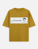 C-Labs I'm Not a Robot Oversized Classic T-Shirt Mustard Yellow Front_1_c_43_d5d68b91-e71e-4f3c-922d-a4bc021ce4c1