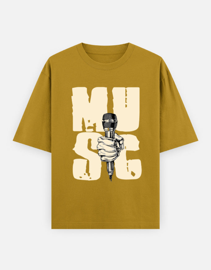 C-Labs Music Oversized Classic T-Shirt Mustard Yellow Front_1_c_43_e4a0bed0-8ca1-4377-85ba-199fbc03b72d