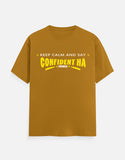 C-Labs Confident-ah Irunda Classic Crew T-Shirt Mustard Yellow Front_1_c_43_e5a9731a-6758-48f6-b31c-618153b522a7