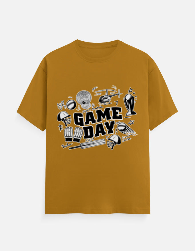 C-Labs Game Day CSK Theme Classic Crew T-Shirt Mustard Yellow Front_1_c_43_e87656d9-d634-43e1-b7e3-aadfc2fa42a2