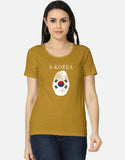 C-Labs SouthKorea Women's Classic T-Shirt Mustard Yellow Front_1_c_43_fa2b0baa-19ac-4b36-b205-830bc8eddce5