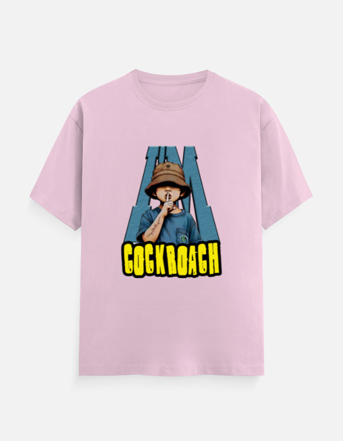 C-Labs I'm Cockroach Classic Crew T-Shirt Light Baby Pink Front_1_c_45_03ba8a73-5870-4fd3-9312-44fdccd5e707