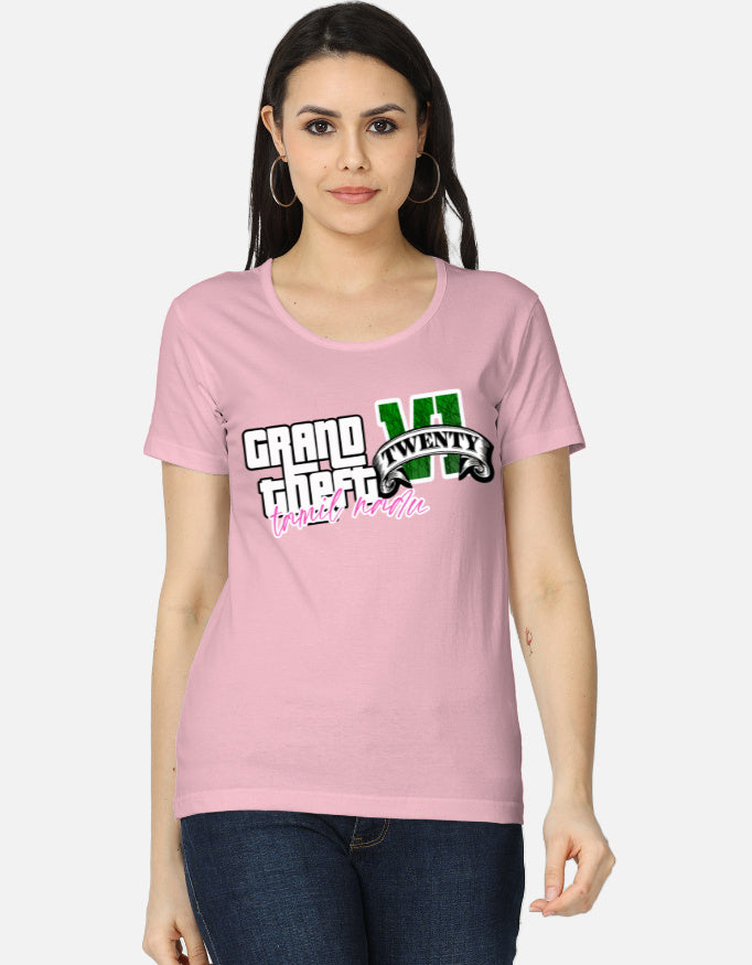 C-Labs Grand Theft Auto: Tamil Nadu Edition Women's Classic T-Shirt Light Baby Pink Front_1_c_45_08f3251d-5a61-480e-b23f-a2e8bae09a2c