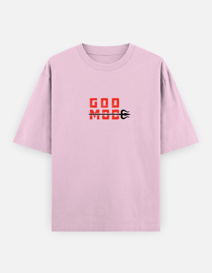 C-Labs Karuppu God Mode Oversized Classic T-Shirt Light Baby Pink Front_1_c_45_10b2f304-f255-40aa-9ad1-81737aa6b0c5