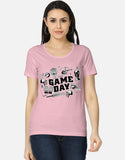 C-Labs Game Day CSK Theme Women's Classic T-Shirt Light Baby Pink Front_1_c_45_15bda44c-449a-4d18-ae24-0d0202214c89