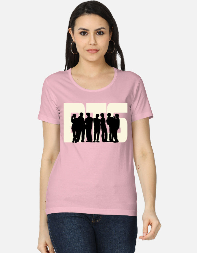 C-Labs BTS Women's Classic T-Shirt Light Baby Pink Front_1_c_45_190e57f4-0c14-4350-b4f5-23f1e23efcdb