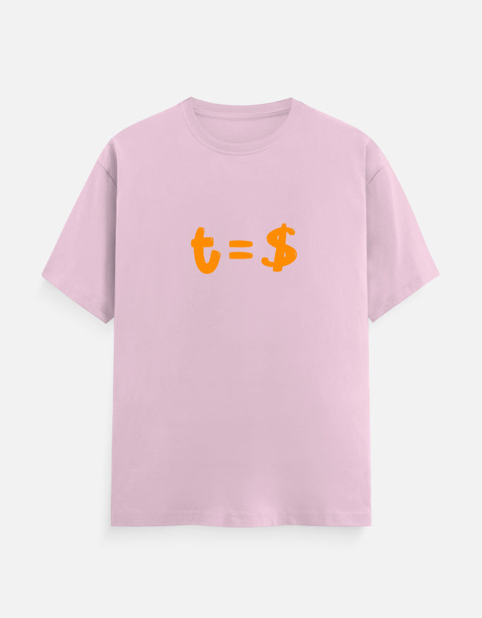 C-Labs Time Is Money Classic Crew T-Shirt Light Baby Pink Front_1_c_45_223f83be-7892-467b-9faa-2a94c7df604e