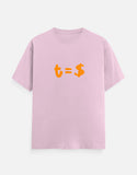 C-Labs Time Is Money Classic Crew T-Shirt Light Baby Pink Front_1_c_45_223f83be-7892-467b-9faa-2a94c7df604e