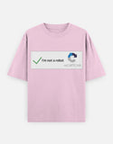 C-Labs I'm Not a Robot Oversized Classic T-Shirt Light Baby Pink Front_1_c_45_469ea355-94cb-4bdb-a0d6-df58f97d9e48
