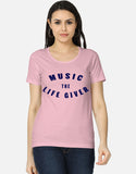 C-Labs Music The Life Giver Women's Classic T-Shirt Light Baby Pink Front_1_c_45_4715b6f3-894b-4365-bc69-b8e46f03ca2a