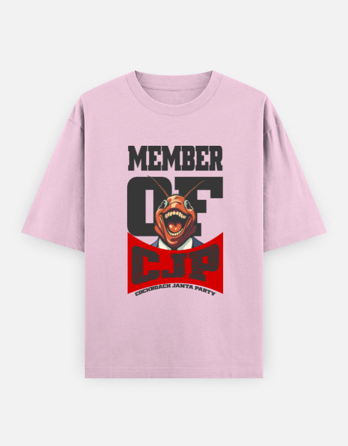 C-Labs Member of Cockroach Janatha Party Oversized Classic T-Shirt Light Baby Pink Front_1_c_45_53c4a016-68f3-4e59-a094-bb5ea1a300e2