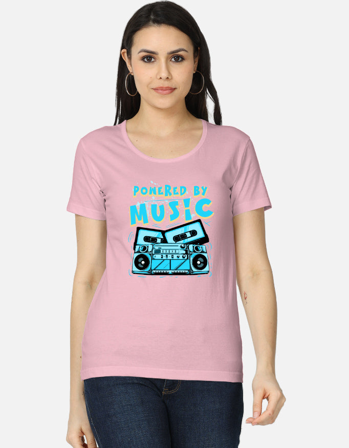 C-Labs Powered By Music Women's Classic T-Shirt Light Baby Pink Front_1_c_45_68bd1ff6-f580-45e2-8c5b-61382a845788