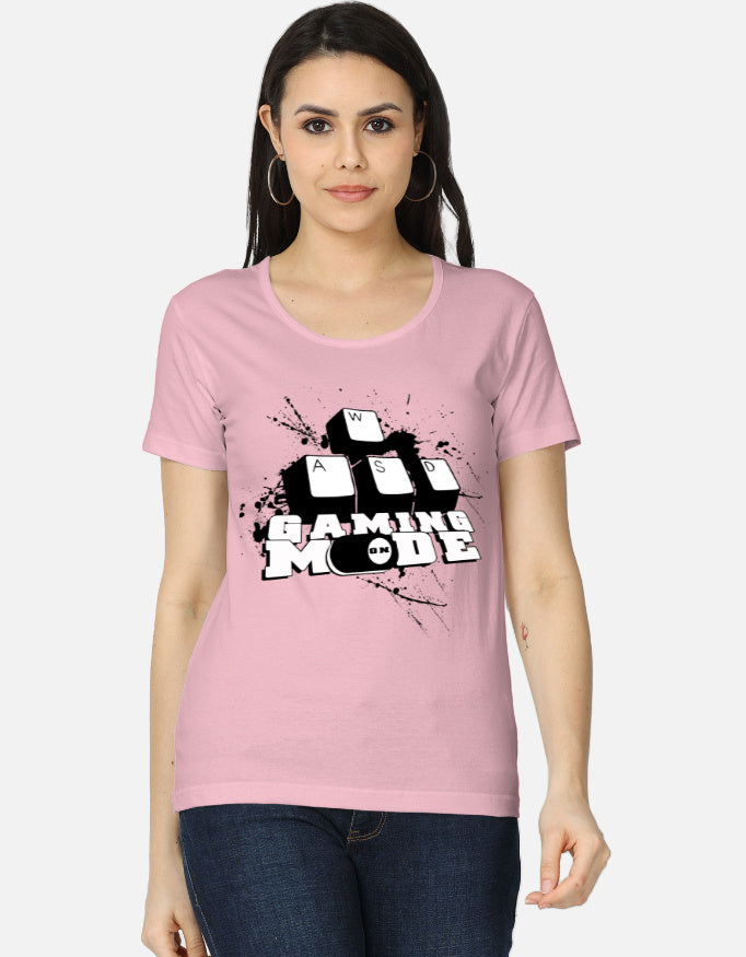 C-Labs Gaming Mode On Women's Classic T-Shirt Light Baby Pink Front_1_c_45_78d99e3b-7c9f-4a7b-a651-68e2ebfcc3db