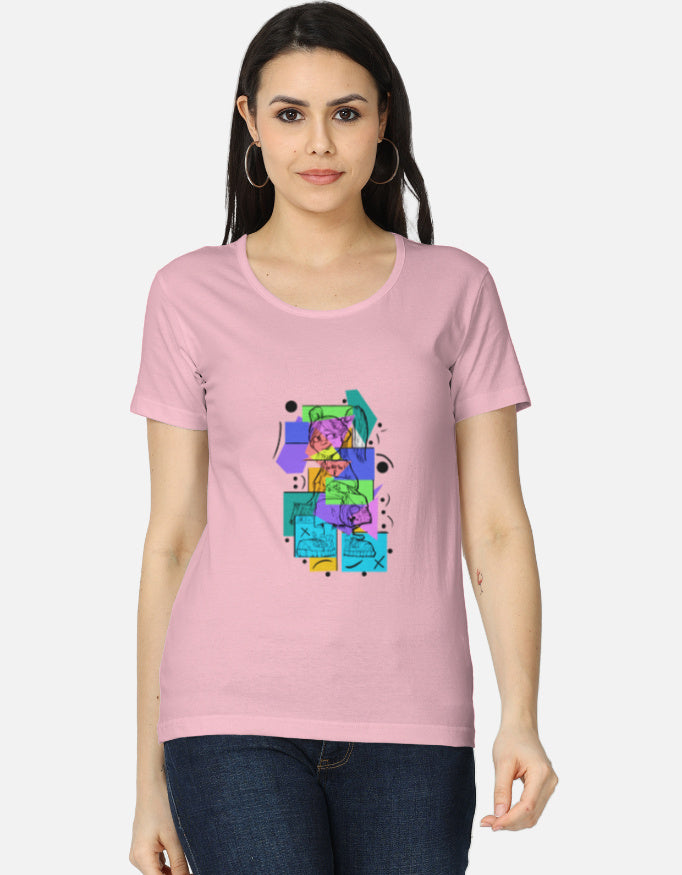 C-Labs Colorful Girl Women's Classic T-Shirt Light Baby Pink Front_1_c_45_7b5de500-329e-46d6-a6e5-4b2570e8a298